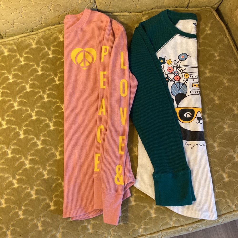 Old navy long sleeve waffle tops- 2 piece bundle!
